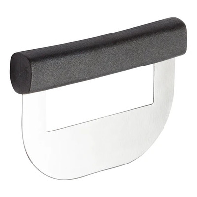 Winco KCC-1 6-9/10"L x 4-3/5"W x 1"H Single Blade Black Polypropylene Handle Chopping Knife