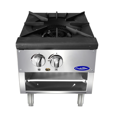 Atosa ATSP-18-1L-LP 18" W Stainless Steel Liquid Propane CookRite Low Stock Pot Stove - 80,000 BTU