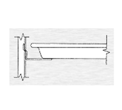 Continental Refrigerator 50-P008A Stainless Steel Full-Section Pan Slide Assembly
