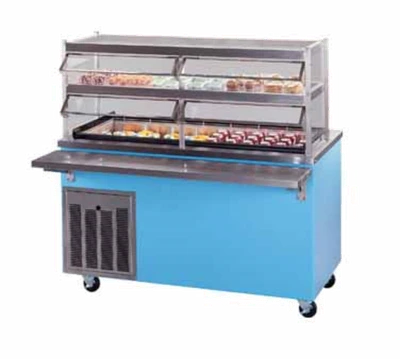 Piper Products R3-FT Stainless Steel Reflections Frost Top Serving Counter Enclosed Base