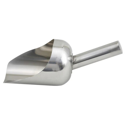 Winco SSC-2 Utility Scoop 1 qt. Stainless Steel