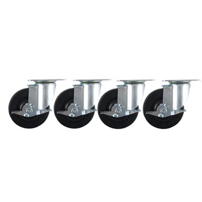 Adcraft GF-40 5" Casters with Locking Brakes - 4 per Set