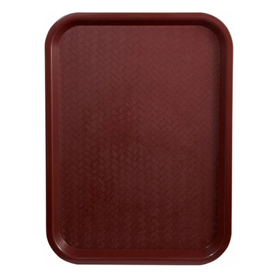 Winco FFT-1216U 16"W Burgundy Fast Food Tray