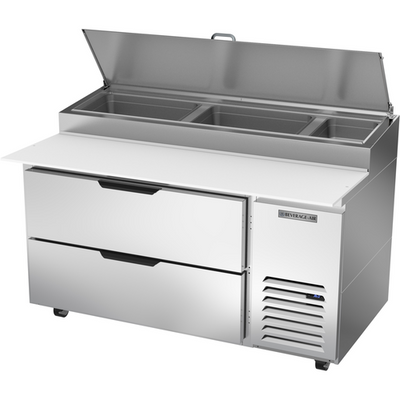 Beverage Air DPD60HC-2 60" W One-Section Pizza Top Refrigerated Counter