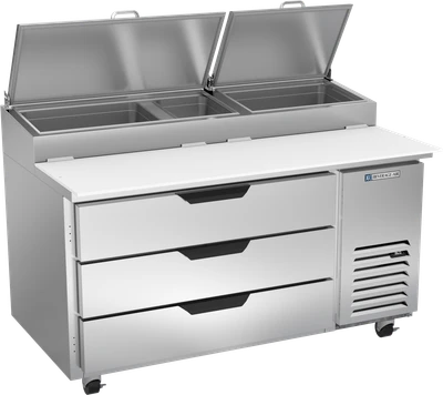 Beverage Air DPD60HC-3 60" W One-Section Pizza Top Refrigerated Counter