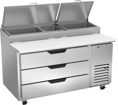 Beverage Air DPD60HC-3 60" W One-Section Pizza Top Refrigerated Counter