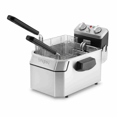 Waring WDF1000 10 Lb. Electric Countertop Deep Fryer - 120 Volts