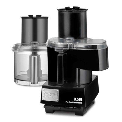 Waring WFP14SC Commercial Combination Continuous Feed &amp; Batch Bowl Food Processor - 120V, 1 HP