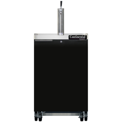 Continental Refrigerator KC24N 24.13"W Solid Door Keg Cooler