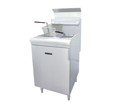 Adcraft BDGF-150/NG 21" W Natural Gas Stainless Steel Black Diamond Fryer - 150,000 BTU