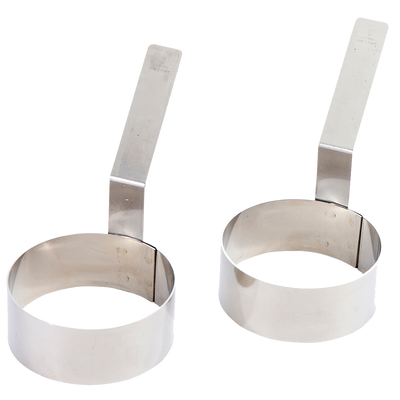 Matfer Bourgeat 215425 3.33&quot; Dia. x 5.5&quot;H Stainless Steel Egg Ring