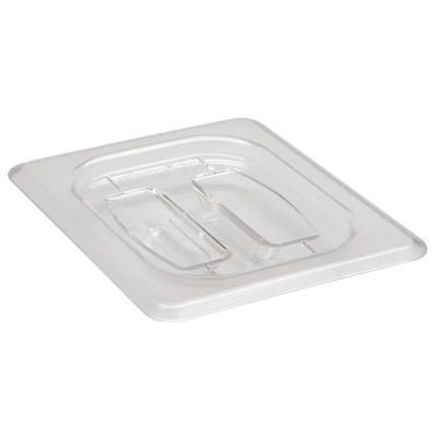 Cambro 80CWCH135 Camwear 1/8 Size Clear Food Pan Cover - 6/Case