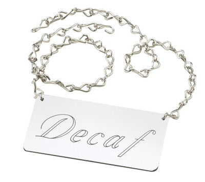 Cal-Mil 618-2 4"W x 2"H with 24" Chain Silver Urn Sign
