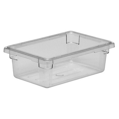 Cambro 12186CW135 3 Gal. 18&quot; W x 12&quot; D x 6&quot; H Clear Polycarbonate Camwear Food Storage Container