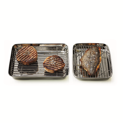 Matfer Bourgeat 714021 8.06" x 1.13" Stainless Steel Tray