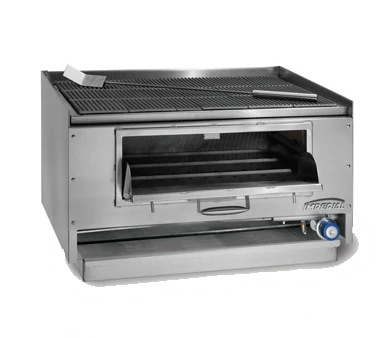 Imperial MSQ-48 48" Countertop Mesquite Wood Broiler - 30,000 BTU