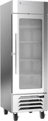 Victory Refrigeration LSF23G-1 UltraSpec Series Merchandiser Freezer Featuring Secure-Temp Technology Reach-In One-Section Self-Contained Refrigeration 23 cu. ft. Capacity
