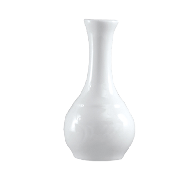 CAC China RSV-BV Super White Porcelain Embossed Roosevelt Bud Vase (6 Dozen Per Case)