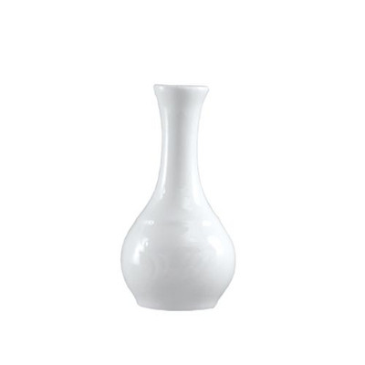 CAC China RSV-BV Super White Porcelain Embossed Roosevelt Bud Vase (6 Dozen Per Case)
