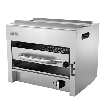 Asber AESB-24-NG 24" W Stainless Steel Natural Gas  Salamander Broiler - 20,000 BTU