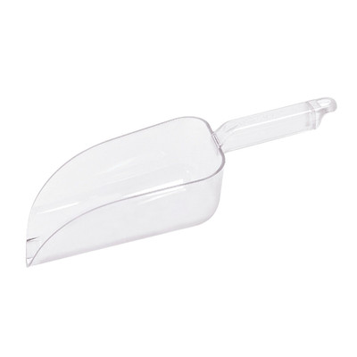 CAC China SCPP-32 22 Oz. Clear Polycarbonate Flat Bottom Utility Scoop