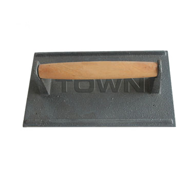 Town 48690/DZ 9-1/2" x 5-4/5" x 2-3/4" Cast Iron Grill Press - 1 Dozen