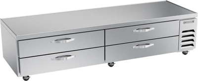 Beverage Air WTRCS96HC 96"W Four Drawer Worktop Cook Stand Refrigerator