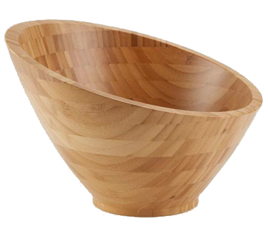 American Metalcraft BAMSL92 9.75&quot; 48 Oz. Bamboo Round Bowl