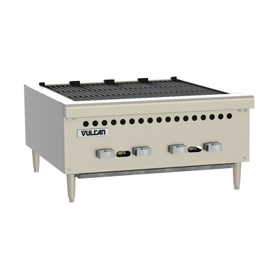 Vulcan VCRB25 25-3/8&quot; Gas Countertop Charbroiler - 58,000 BTU