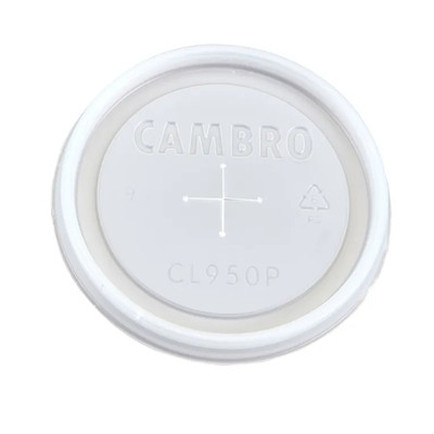 Cambro CL950P190 Translucent Disposable CamLid (1000 Per Case)