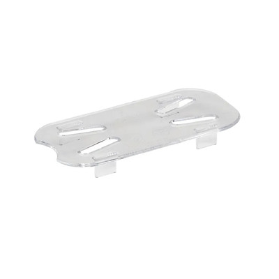 Cambro 90CWD135 Camwear 1/9 Size Clear PolyCarbonate Drain Shelf - 6/Case