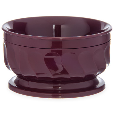 Dinex DX330061 Turnbury 9 oz Cranberry Insulated Pedestal Base Bowl