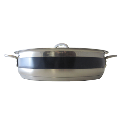 Bon Chef 60030CFCOBALTBLUE 6 Qt. Stainless Steel Classic Country French Pot