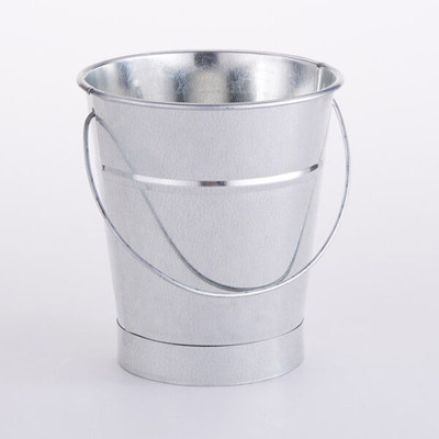 American Metalcraft GP4 4.38" 24 Oz. Galvanized Tabletop Serving Pail