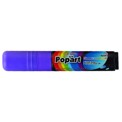 Winco MBPM-U 0.06" Chisel Tip Neon Purple Deluxe Plus Neon Marker