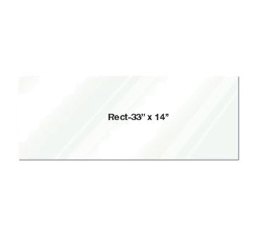 Eastern Tabletop 0514AC 33"L x 14"W Rectangular Clear Acrylic Riser Shelf