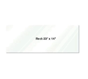 Eastern Tabletop 0514AC 33"L x 14"W Rectangular Clear Acrylic Riser Shelf