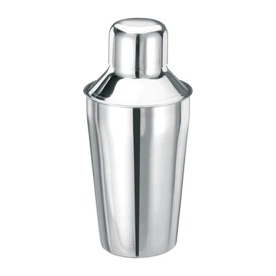 Winco BS-310 10 Oz Stainless Steel 3-Piece Classic Bar Shaker