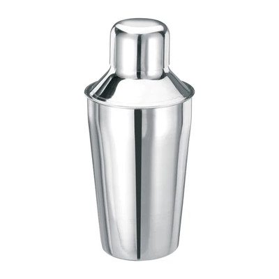 Winco BS-310 10 Oz Stainless Steel 3-Piece Classic Bar Shaker