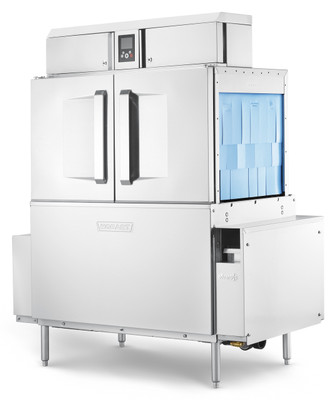 Hobart CL44-ADV+BUILDUP High and Low Temp Convertible Conveyor Dishwasher With Booster Heater 208 Volts