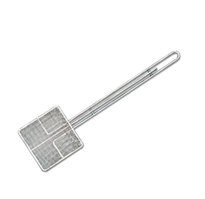 American Metalcraft SKS714 7&quot; W x 7&quot; D Square Fine Mesh Nickel Plated Steel Skimmer