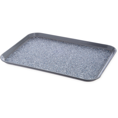 Dinex DXSMC1520NSM23 15" X 20" Gray With Gray Marble Fiberglass Patient Tray