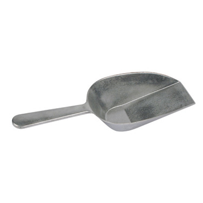 Winco ASFB-16 16 Oz. Flat Bottom Aluminum Utility Scoop