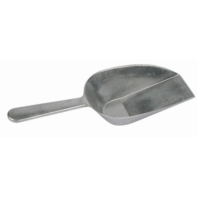 Winco ASFB-16 16 Oz. Flat Bottom Aluminum Utility Scoop