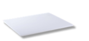 Metro MS-CB1824-W 18" x 24" x 1/2" White Polyethylene Cutting Board