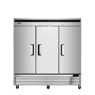 Atosa MBF8508GR 67.99 Cu. Ft. Stainless Steel Solid Door Reach-In Refrigerator - 115 Volts