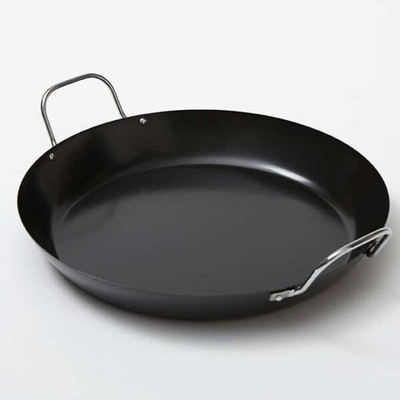 American Metalcraft GS1775 23.75" Carbon Steel Round Paella Pan