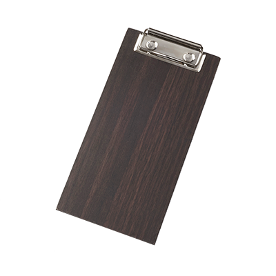 American Metalcraft CB8 4" W Wood Clipboard Menu Holder