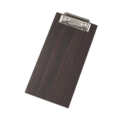 American Metalcraft CB8 4" W Wood Clipboard Menu Holder
