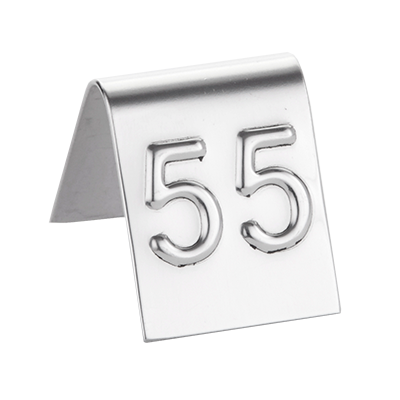 American Metalcraft EM199 1" Sq. Stainless Steel Mini Number Tent Set